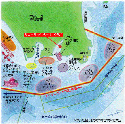 中城湾のフィールドマップ