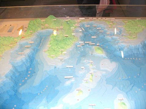 相模湾海底地形図