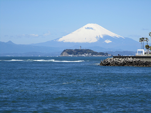 晴れた日には富士山も見える